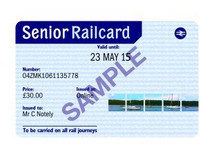 railcards for seniors uk